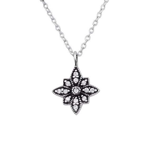 Sterling Silver Star Necklace - Picture 1 of 6